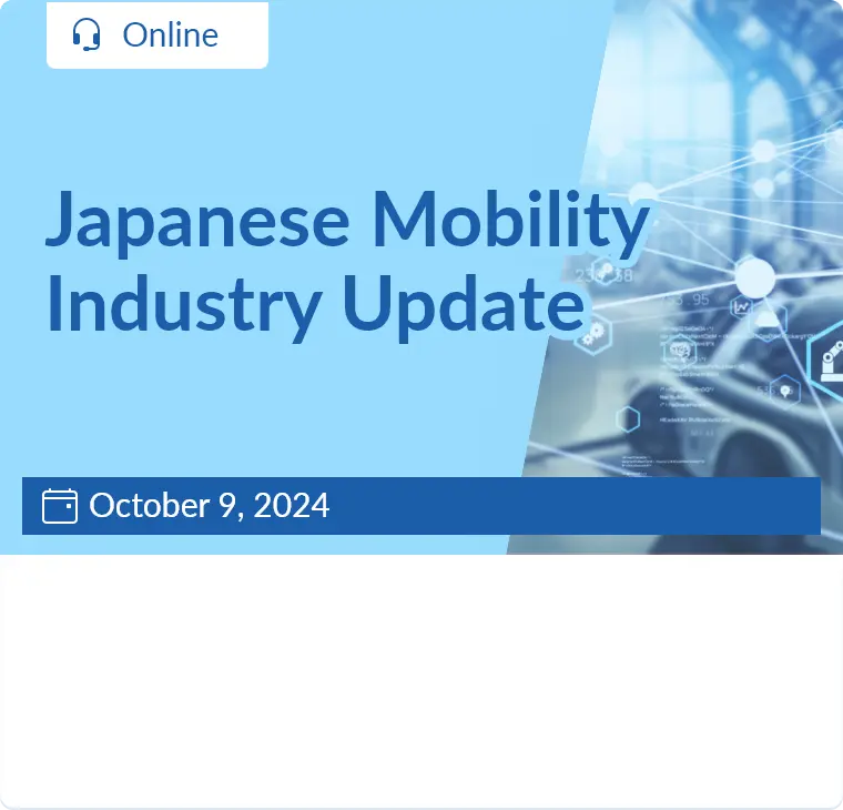 Japanese Mobility Industry Update